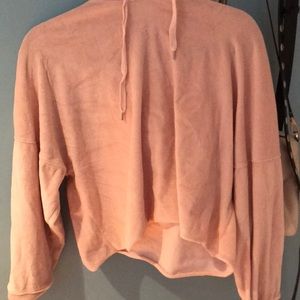Velvet pink hoodie